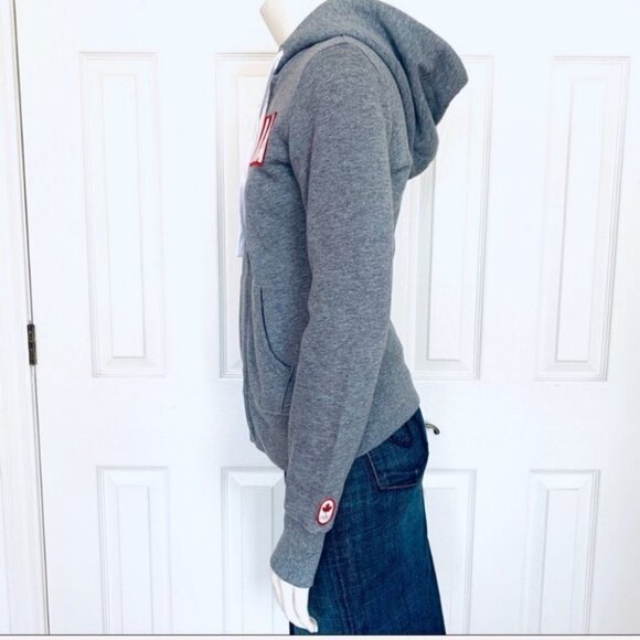 HUDSONS BAY OFFICIAL OLYMPICS HOODIE JACKET CANADA TOP WOMEN SIZE XS - Picture 8 of 10